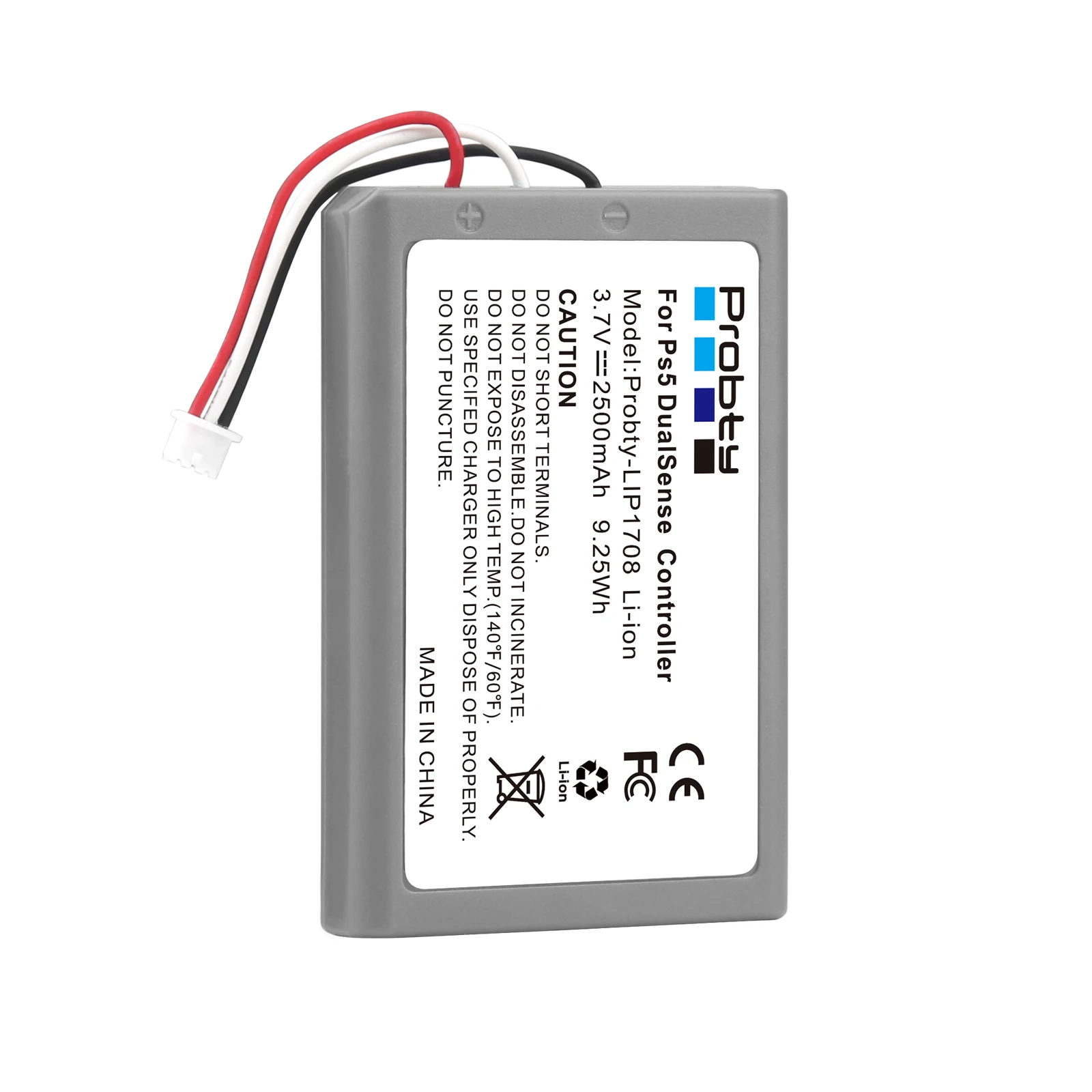 2500mAh Replacement Battery for PS5 Controller,Rechargeable Built-in  Lithium Battery 3.7V for DualSense Game Controller