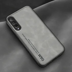 Premium Magnetic Leather Phone Case with Silicone Lining for Honor 30i (Light Gray -2)
