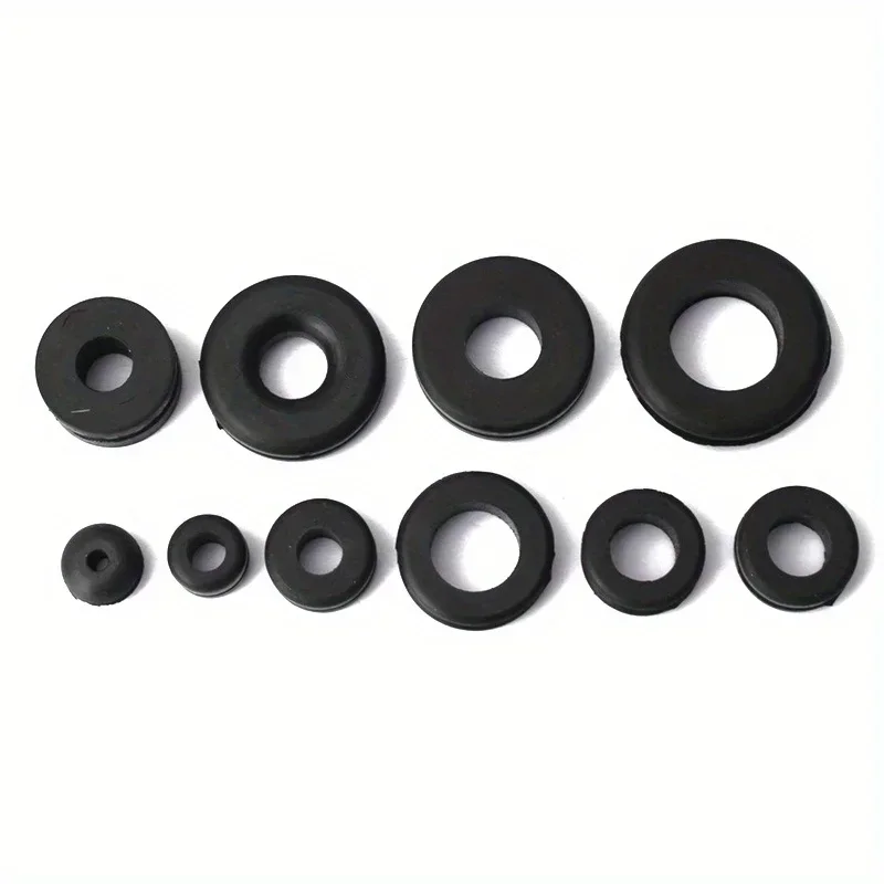 Waterproof Protect Wire Tool 125PCS/BOX 18 Sizes Set Sealing Rubber Cables Grommet Kit Electrical Plugs Conductor Gasket Ring