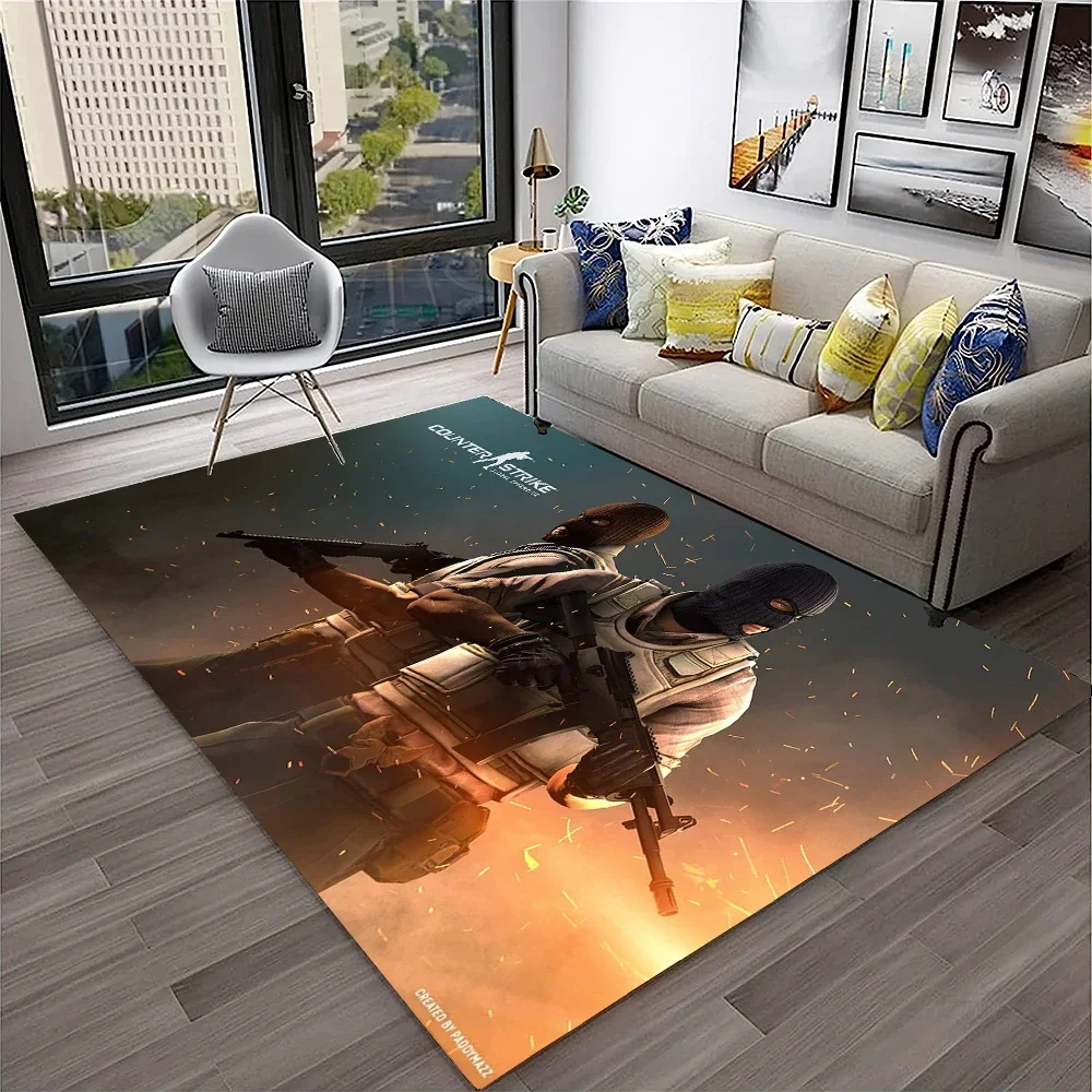 CS GO,Counter Strike Game Gamer 3D Carpet Rug for Home Living Room ...