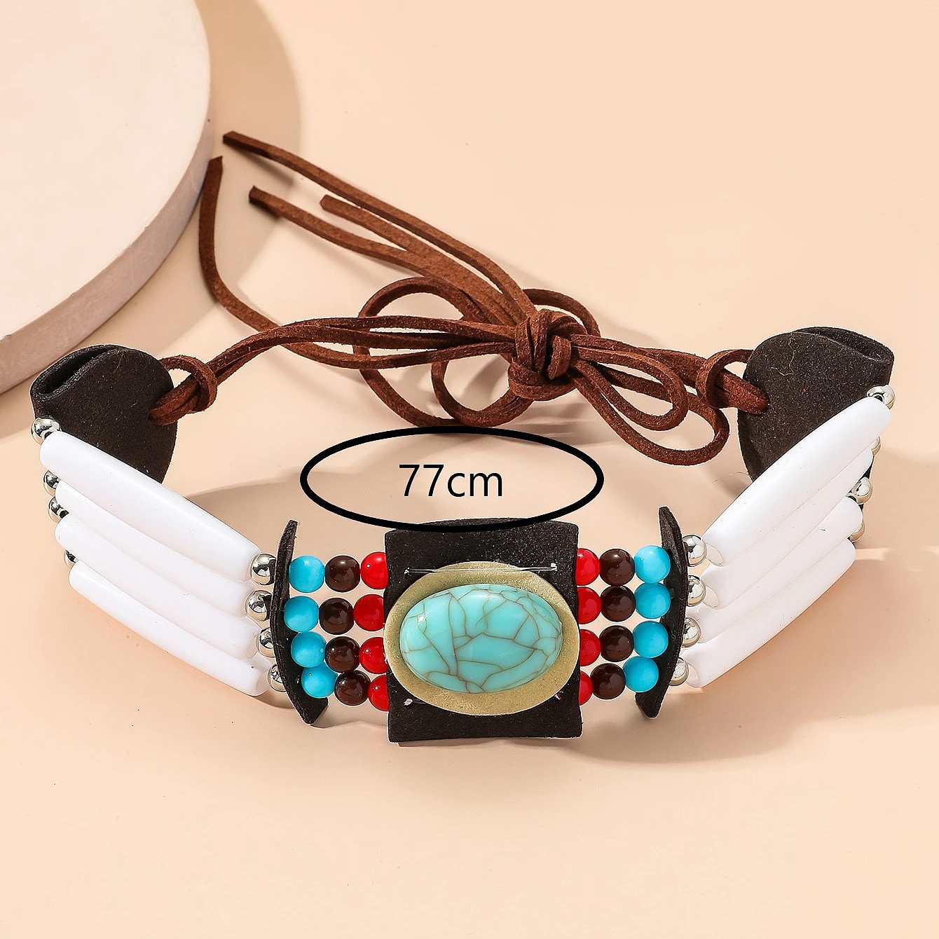 Necklace Women Ethnic Gypsy Boho Collares Statement Turquoises Indian Pendants