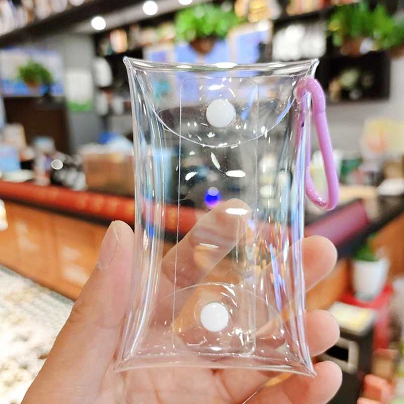 Coin Purse PVC Clear Mini Female Purses Women Kids Girls Key Lipstick Earphone Coin Storage Bags Wallet Pouch