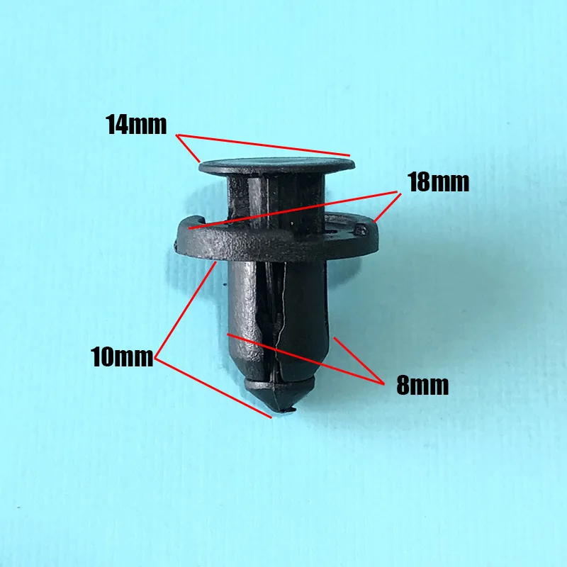 10x Befestigung Klips Halter 8mm Universal Verkleidung Clips