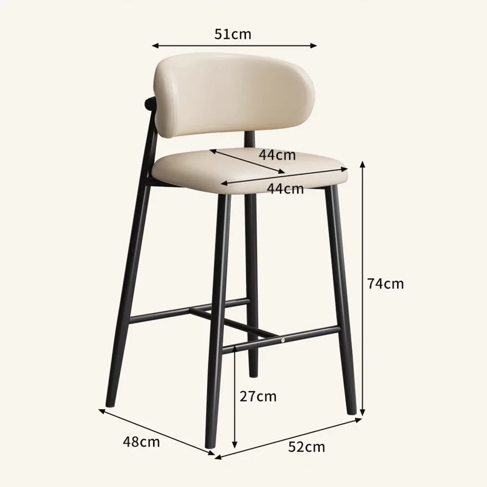 Simple Nordic Chairs Bar Quality Design Ergonomic Luxury Party Chairs Delicate Fashion Silla Alta Para Barra Salon Furniture