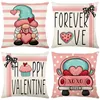 Valentines Day Decorative Pillow Covers 18x18 Set of 4 Love Heart Pillowcase Throw Cushion Case for Sofa Couch Valentine Decor 4