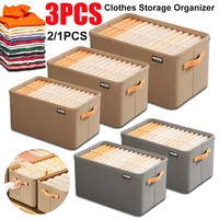 Pants Sweater Storage Box Wardrobe Clothes Storage Organizer Underwear T-Shirt Coats Storage Cabinet Drawer Organizer 1-3pcs 1