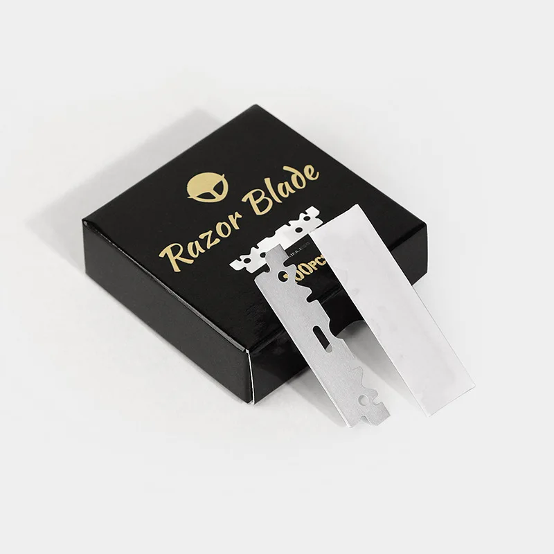 

Ready To Ship Single Edge Razor Blades Stainless Steel High Quality Thickness Razor Blades For Men Beard Cutting Use