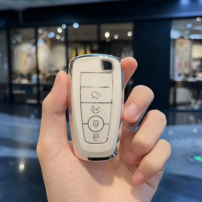 Чехол-брелок из ТПУ с 3/4/5 кнопками для Ford Fusion Edge Mustang Explorer F150 F250 F350 F450