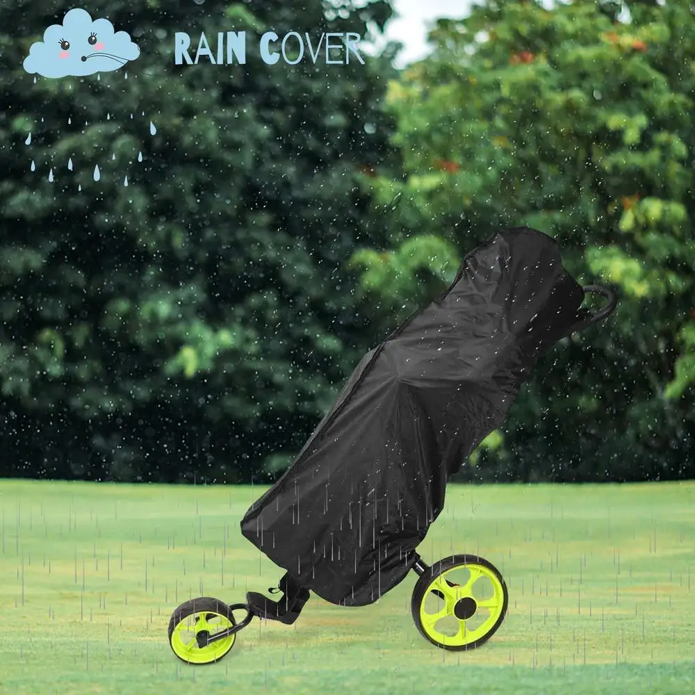Description Picture 3 of itemRain Cover For Golf Bag Oxford Waterproof Rain Push Cart Heavy Duty Club Bags Raincoat Great For Golfer At Outdoor Golf supplies