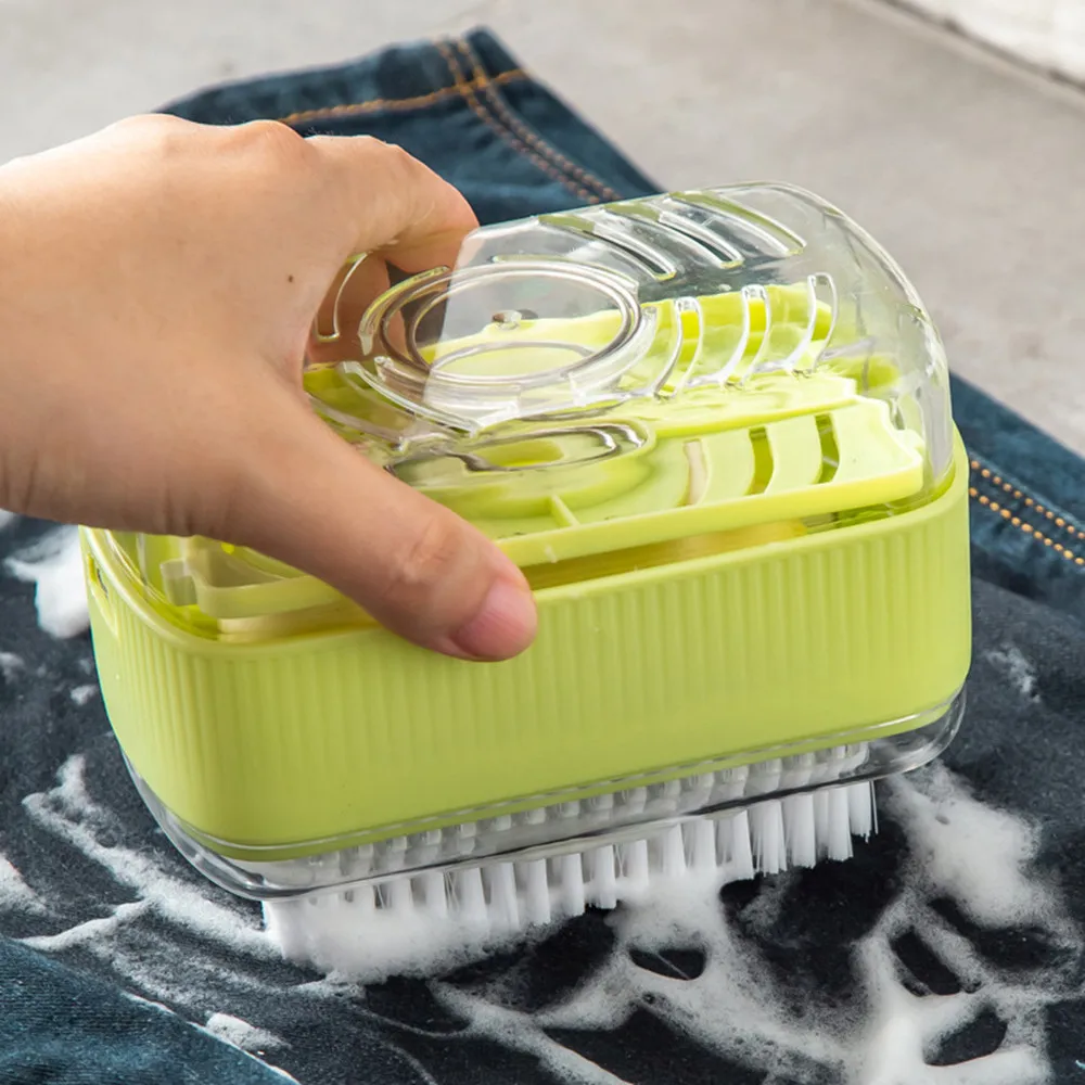 

Multi-function Soap Foaming Box Free Hand Rubbing Bathroom Plus Size Creative Roller Soap Box with Laundry Brush