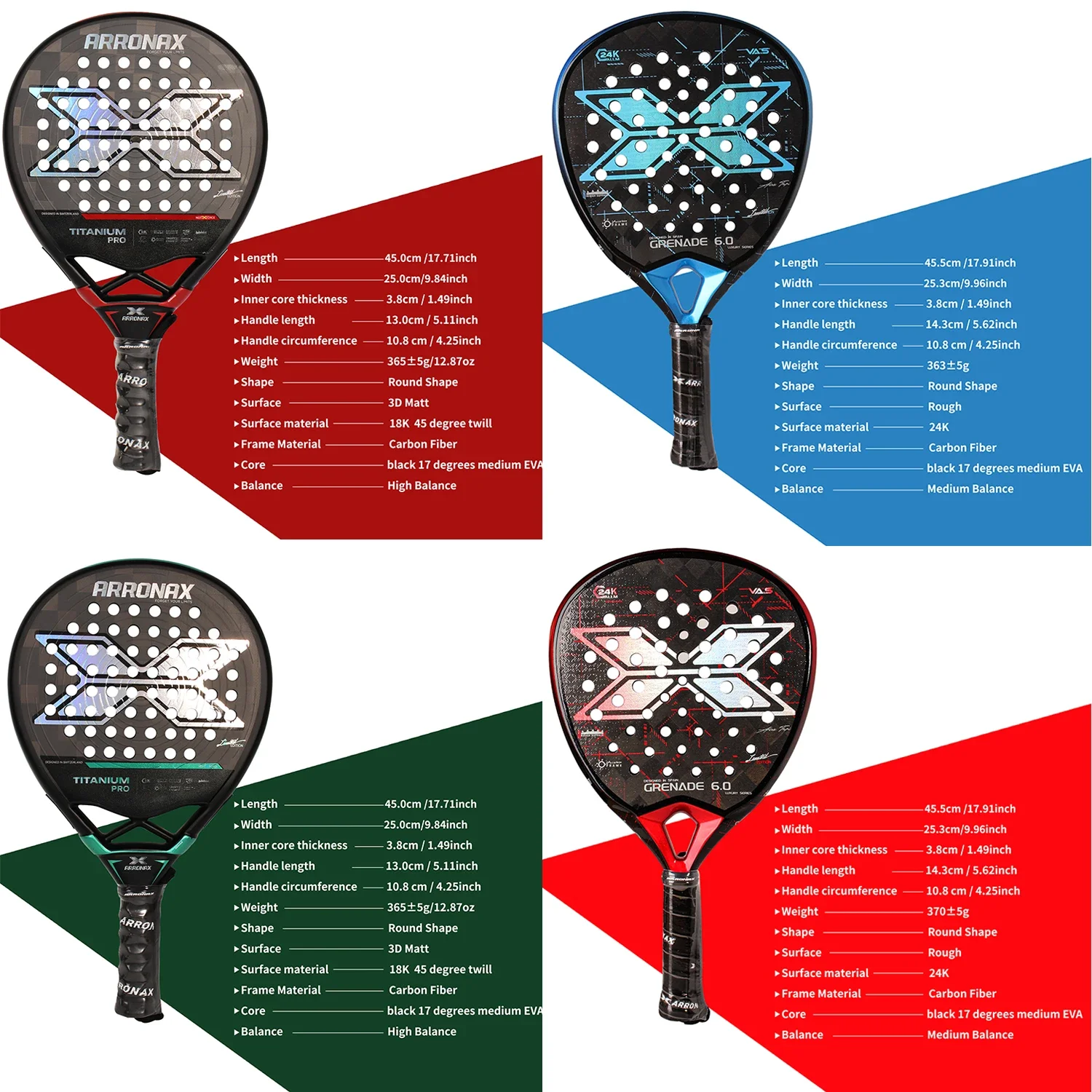 Padel Tennis Rackets Paddle Tennis Racquets Carbon Fiber with EVA Memory Flex Foam Core Paddle Racket Lightweight for Pop