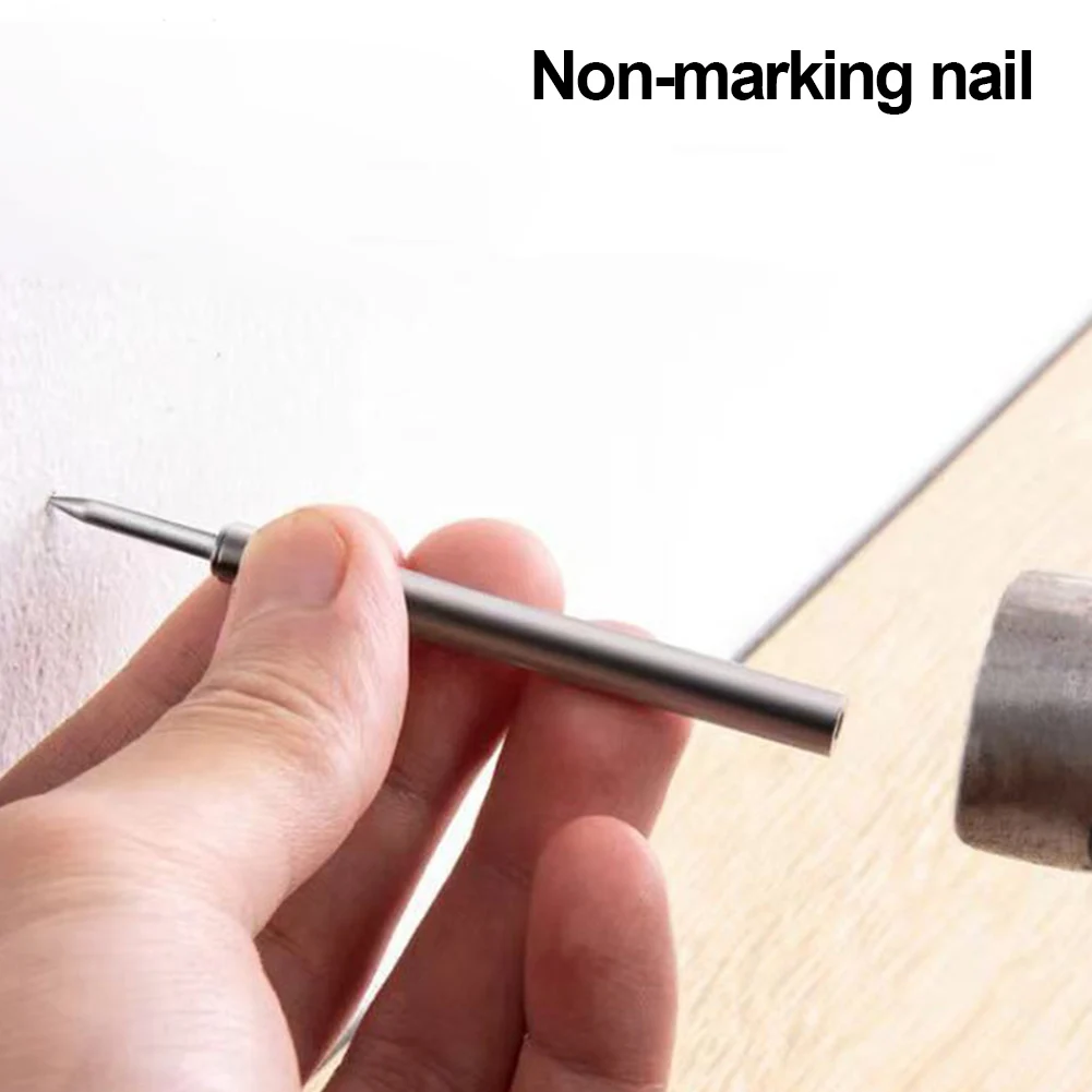 Description Picture 6 of item10/51/101pcs Threaded Seamless Nails Hard Double-Head Seamless Thread Nail Non-Marking Horn Nails for Solid Wood Skirting Boards