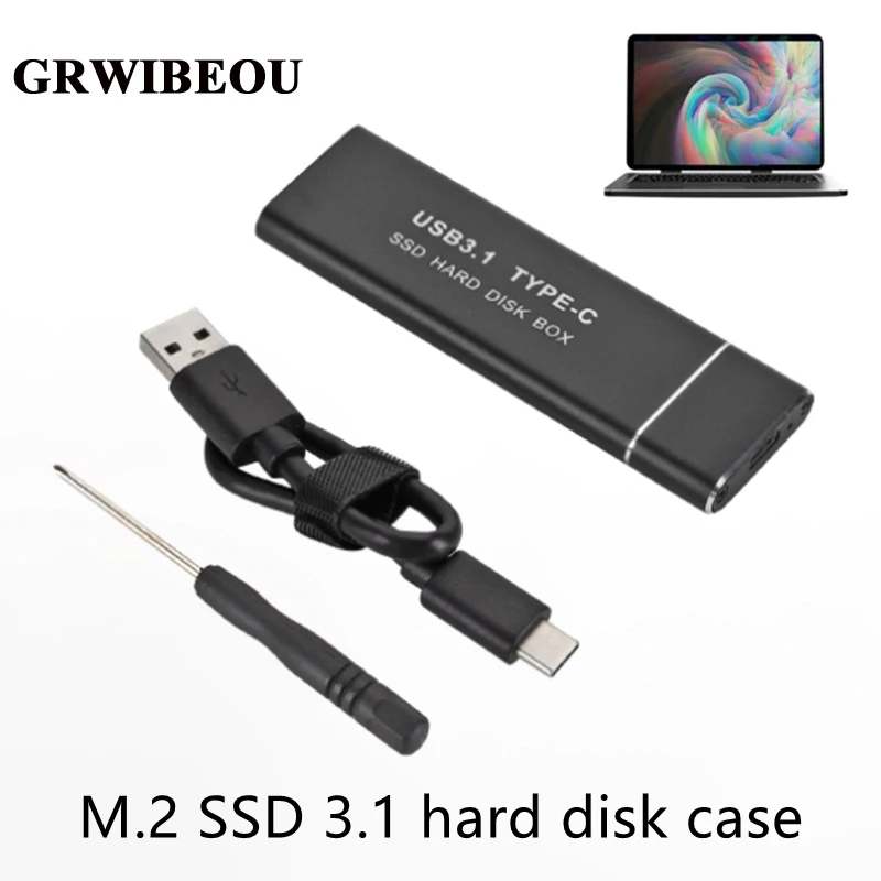 Hard Drive Enclosure USB 3.1 to M.2 SSD