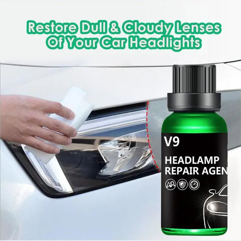 

Car Headlight Restoration Polishing Kit Headlamp Scratch Remover Repair Cleaning Paste Remove Oxidation Light Restorative Liquid