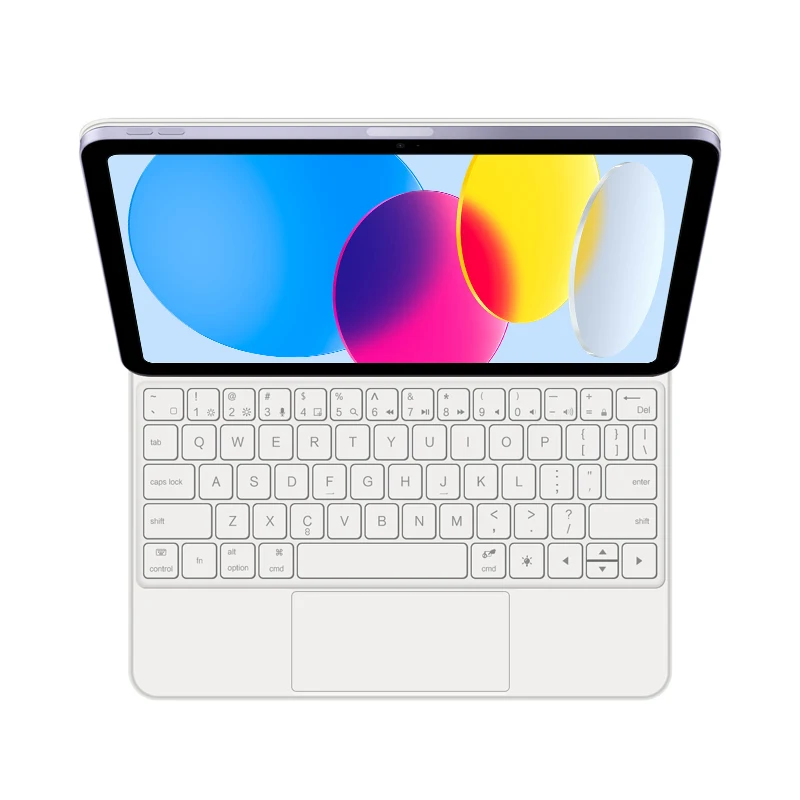 Teclado Mágico Magnético para Ipad Case Inteligente Trackpad Touchpad Teclado Retroiluminado Alemão Espanhol Árabe 109 Polegadas 10 Polegadas 2023 - Imagem 3