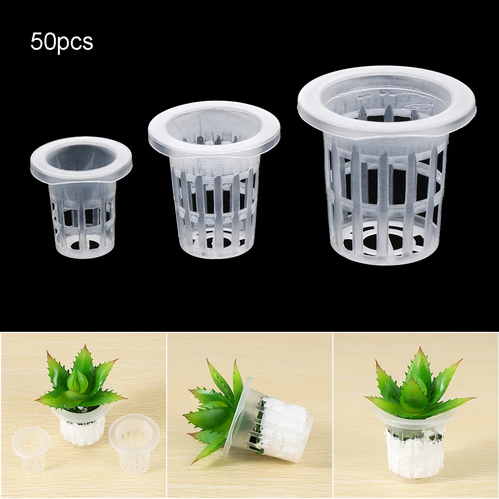 Soilless hydroponic vegetables nursery pots planting basket flower seed cultivation soilless cultivation 10/50pcs seed starter tray
