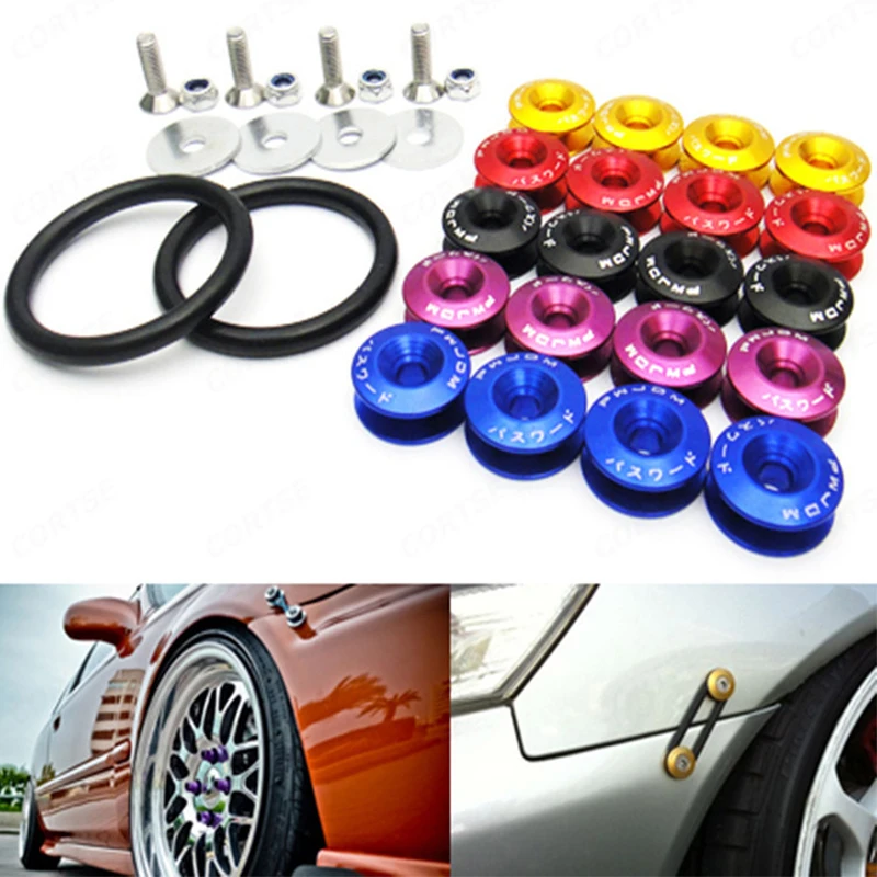 JDM Quick Release Fasteners are ideal for front bumpers, rear bumpers