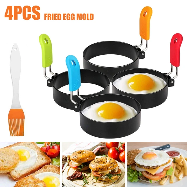 4pcs Fried Egg Mold Round Egg Ring Mold Egg Cooker Accessories