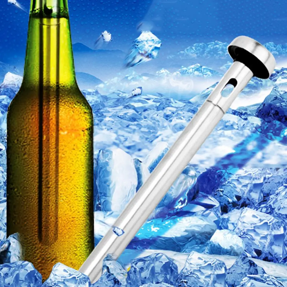 Kitchen + Home Beer Chiller Sticks - Stainless Steel Beverage Bottle Cooler  Cooling Sticks - 2 Pack