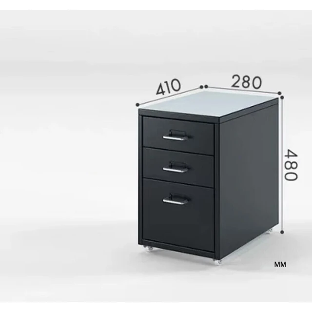 Three-Drawer Cabinet Mobile Storage Cabinet Office Small Drawer File Table  Under The Information Movable - AliExpress