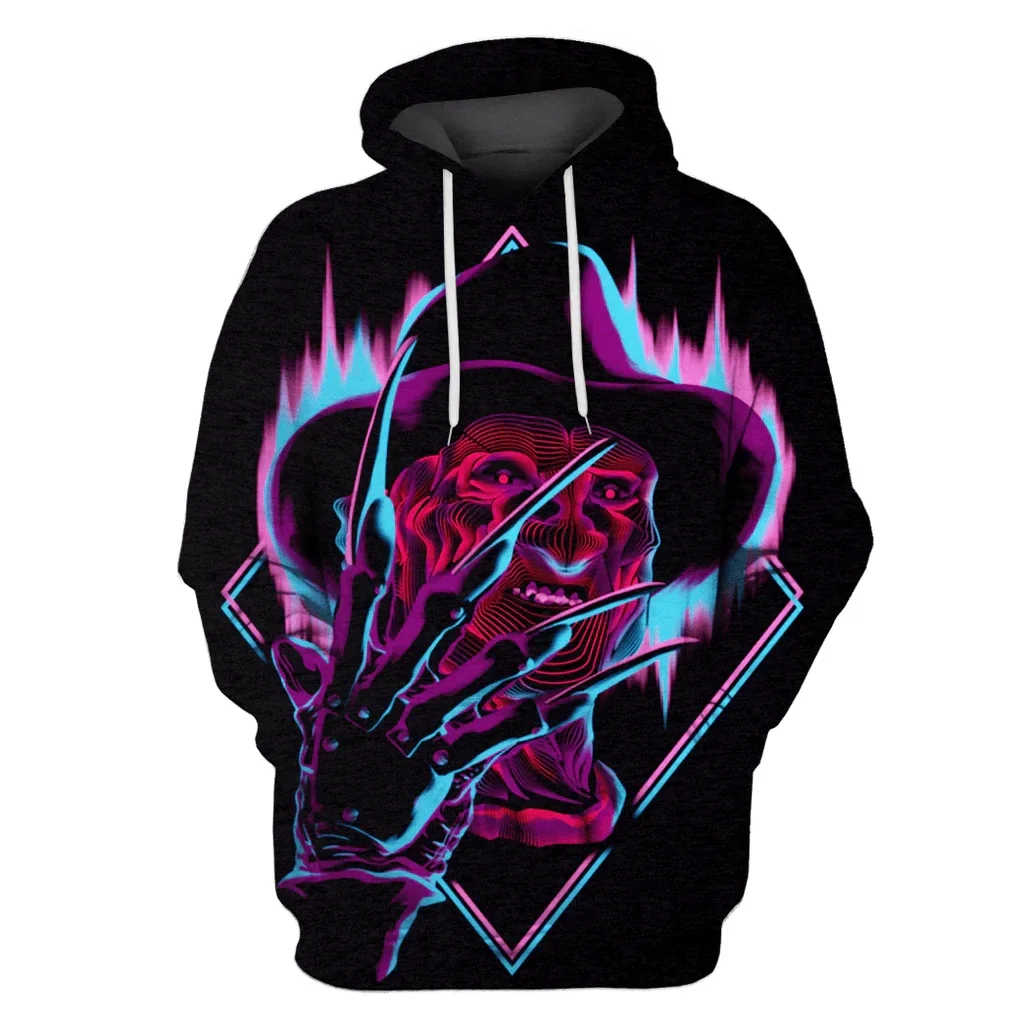 thumbnail image 1 of Nueva sudadera con capucha para hombre, estampado de calavera en 3D, jersey con estampado de tendencia urbana, manga larga, estilo hip hop, informal, holgada, para otoño, ropa para hombre, 1 of 5