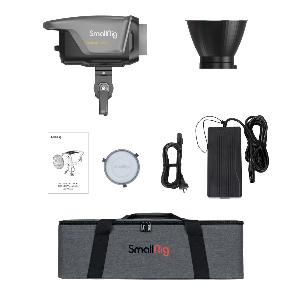 SmallRig-RC 450D RC 450B 500W COB LED 비디오 조명, 2 색 Led 조명, 2700K-6500K 앱 제어, 사진 라이브 스트리밍용