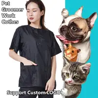 Pet Shop Pet Groomer Work Clothes Non-stick Hair Waterproof Dog Bathing Shearing Plus Size Work Clothes Men And Women G0605 2