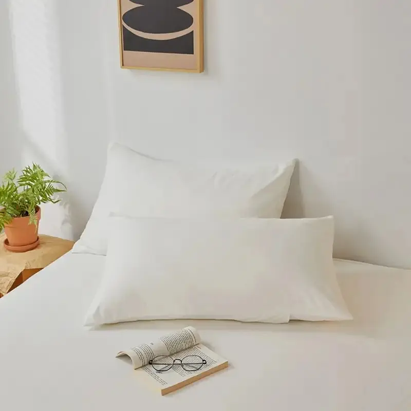 Brushed Pillowcase Soft Breathable Pillowcase Premium Quality Pillow Covers For Bedroom Sofa Home Decor Without Pillow satin pillowcase 2pcs