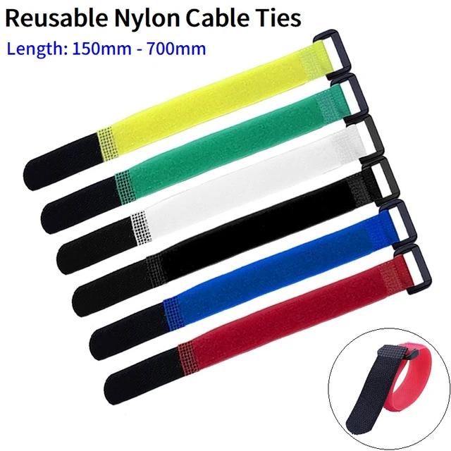 Cable Tie Strap Reusable Plastic  Nylon Reusable Cable Ties - 10 100pcs Cable  Ties - Aliexpress