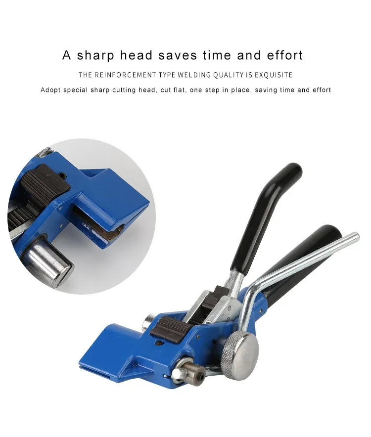 Pinza Per Fascette Metalliche - Tendicinghia Manuale Per Fissare Cavi E Reggere Nastri In Acciaio