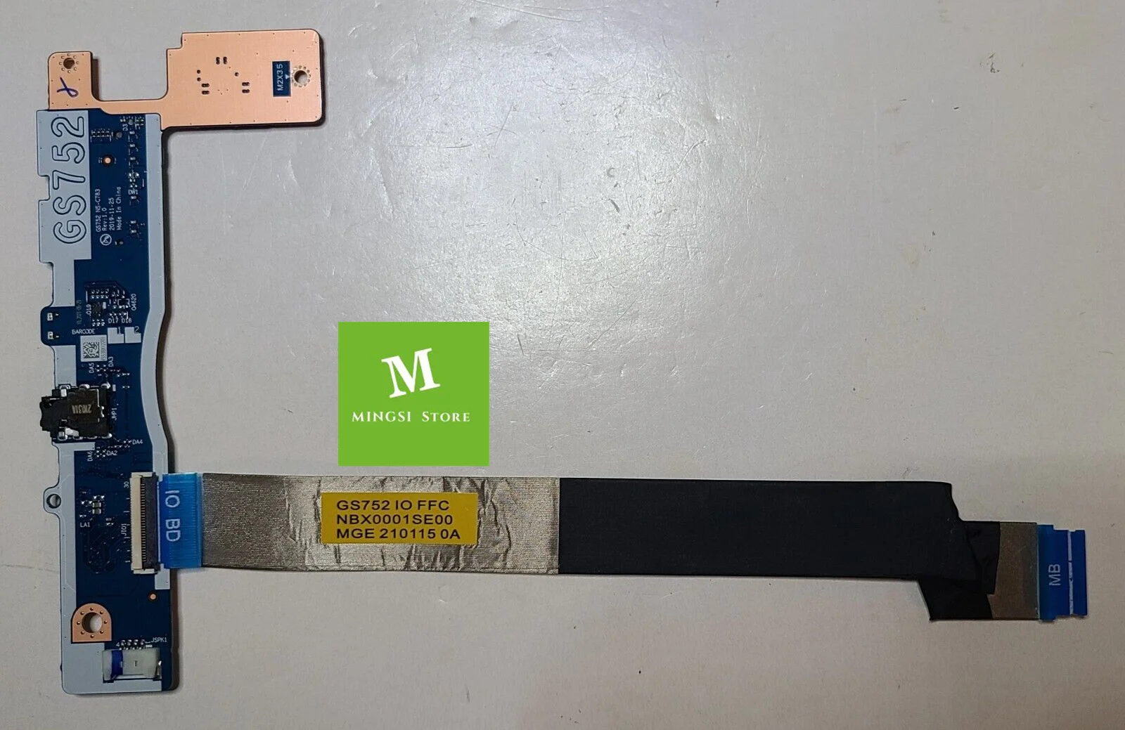Placa de Botão de Alimentação Áudio para Lenovo Ideapad 17iil05 17ada05 15iil05 Gs752 Gs751 Gs750 Ns-c783 Ns-c863 Cabo Nbx0001se