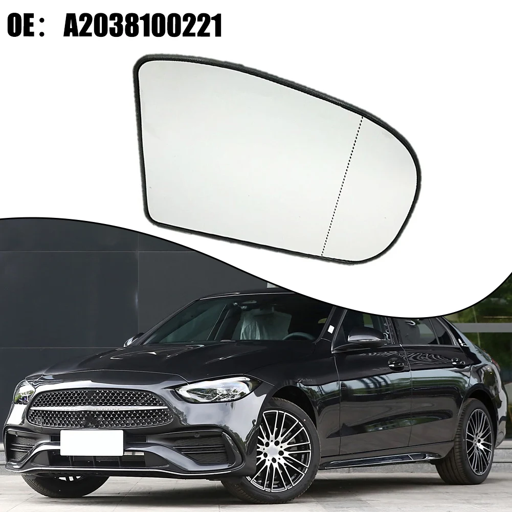 

Heated Mirror Glass Reversing Mirror Rear View Mirror Lens For Benz C E Class W211 W203 2001-2007 A2038100221 A2038100121