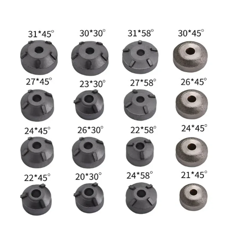 Whole set Carbide Valve Grinding Wheel Valve Seat Cutter Reamer Head Toolholder kit for Motorcycle Engine Valve Seat Repair