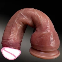Übergroßer realistischer Dildo Riesiger Penis Penetration Analsexspielzeug für Frauen Masturbation Soft Dick Dildos Sexy erwachsenes weibliches Sexspielzeug sexy adult female sexy toi for men dick sexspielzeug erotik 6