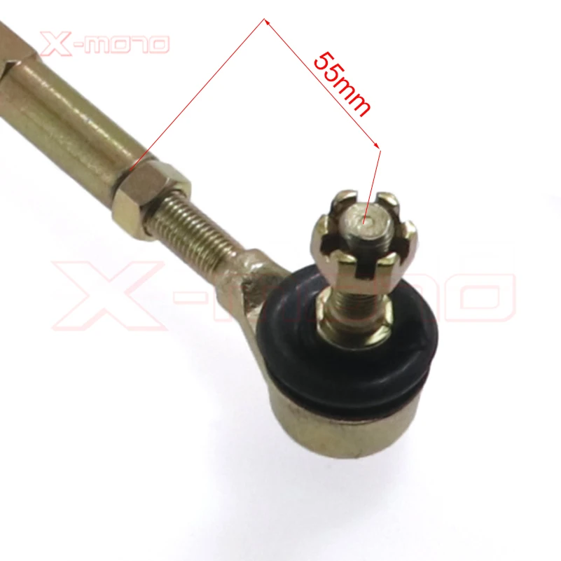 M10-M10 230mm 240mm 250 260mm 270mm 280mm 330mm ATV Tie Rod Kits 1Pair/2pcs for China Chinese ATV Quad Bike Parts