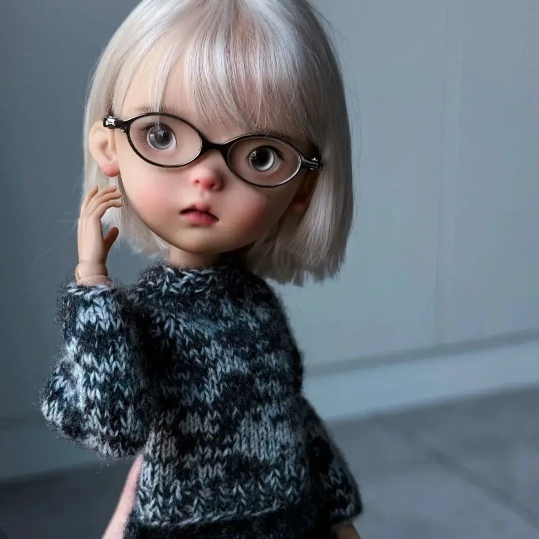 New SD BJD Doll 1/6 26cm Bailu White Dew Resin Toy Model perfect spot makeup for girls, free shipping