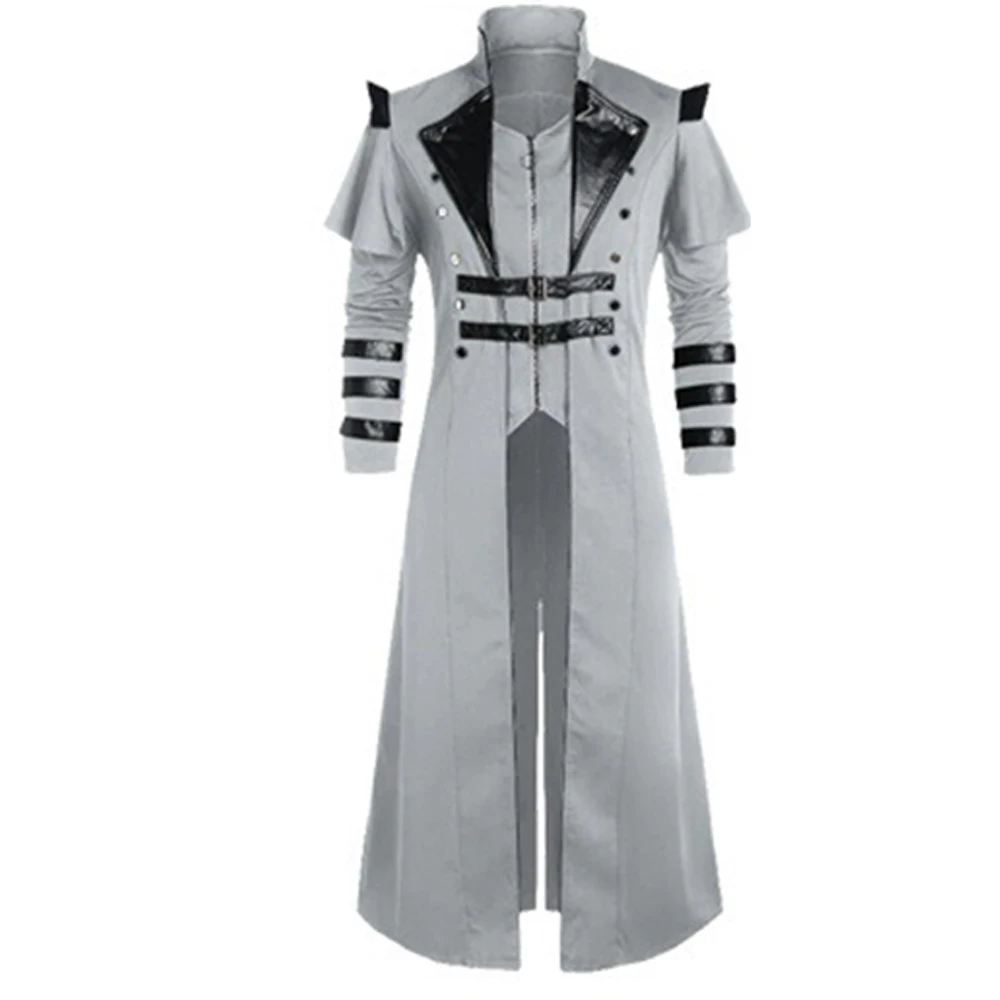 2022 Fashion Dress Men Men\\\\\\\\\\\\\\\'s Steampunk Tailcoat Jacket Victorian Assassin Black Comfortable Costume High Quality