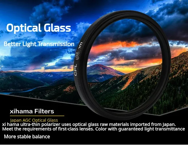 CPL Lens Filter Circular Polarizing Filter 37mm Clip Compatible Most Smartphones CPL Lens Optical Glass
