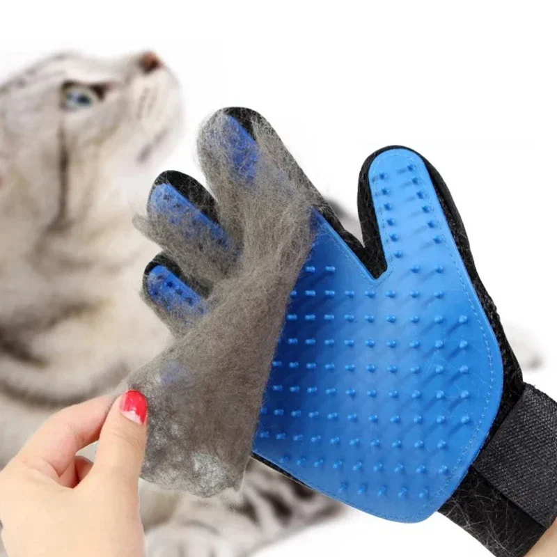 Silicone Pet Hair Removal Brush and Hair Removal Gloves Softefficient Pet Grooming Gloves Dog Cat Cleaning Glovess