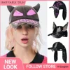 Y2k Wasteland Wind 3D Ear Hand-painted Hole Baseball Hat Street Trend Men Women Personality Adjustable Casual Hip-hop Caps Gorra 1