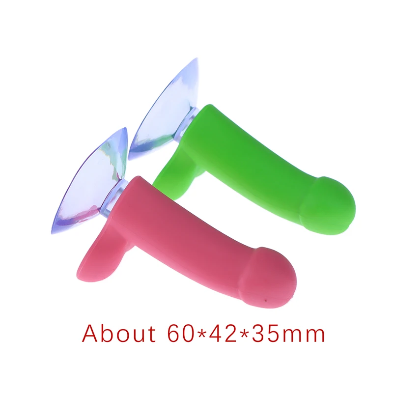 Mini Dick Luminous Funny Toy Dick Prank Spoof Power Control Cap Funny Sucker Controller Decorative Caps