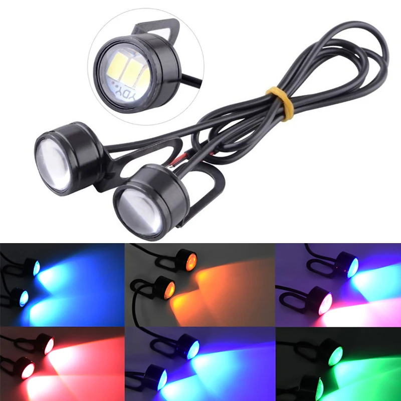 Motorcycle Led Light Super Bright Spotlight Driving Safety Lamp Motorcycle Reverse Brake Light Fog Lamp Moto Accessories 2Pcs motorcycle led lights