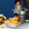 110V/220V Vegetable Dicing Machine Multi-functional Slicer Carrot Potato Dicing Machine Commercial Electric Vegetable Cutter 1