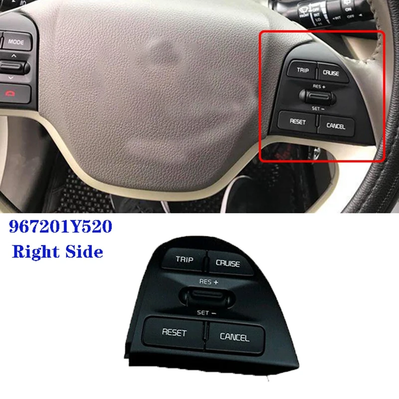 

967201Y520 Cruise Control Volume Music Button And Wire Steering Wheel Button For KIA PICANTO MORNING 2015 2016 2017 1Pcs