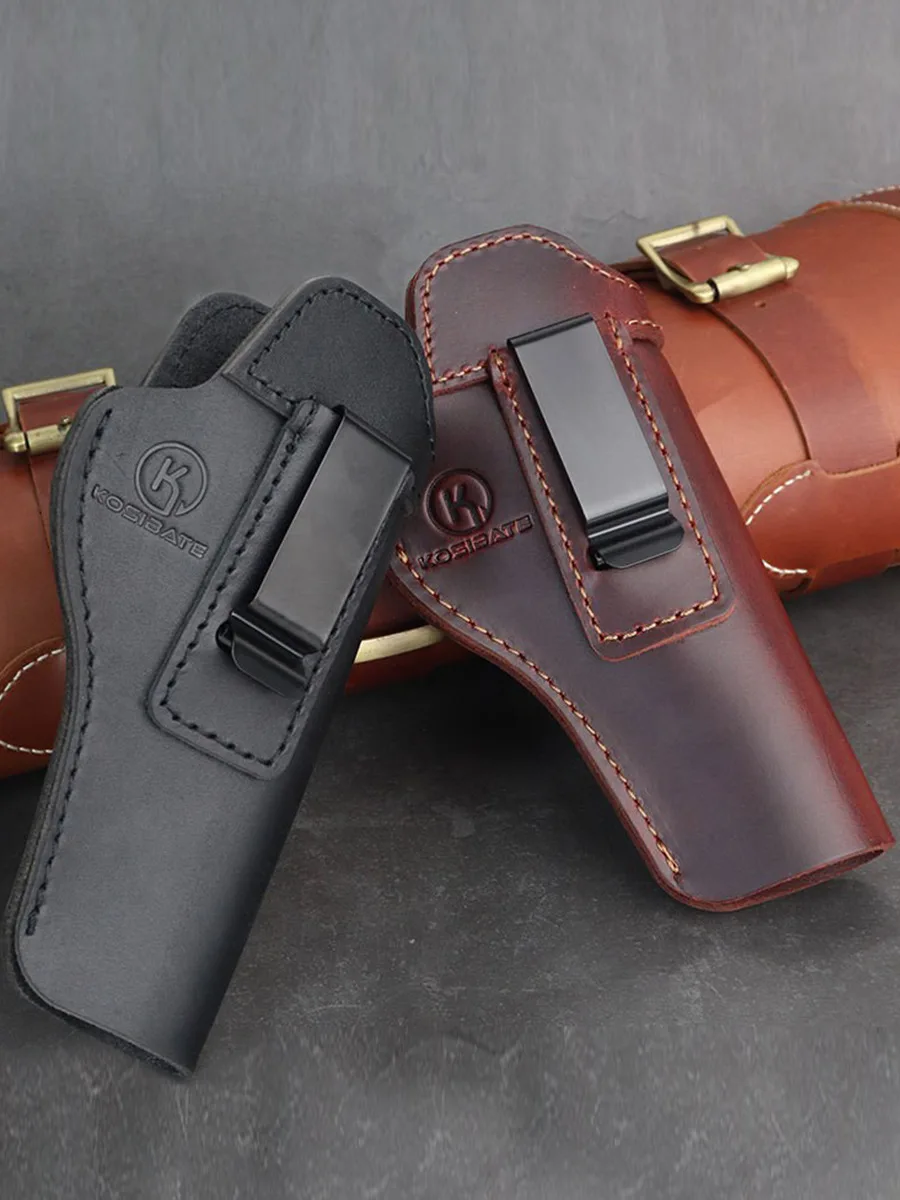Kosibate Genuine Leather Concealed Carry 1911 Gun Holster Compatible Colt/Springfield/Sig/Browning/S&W 1911