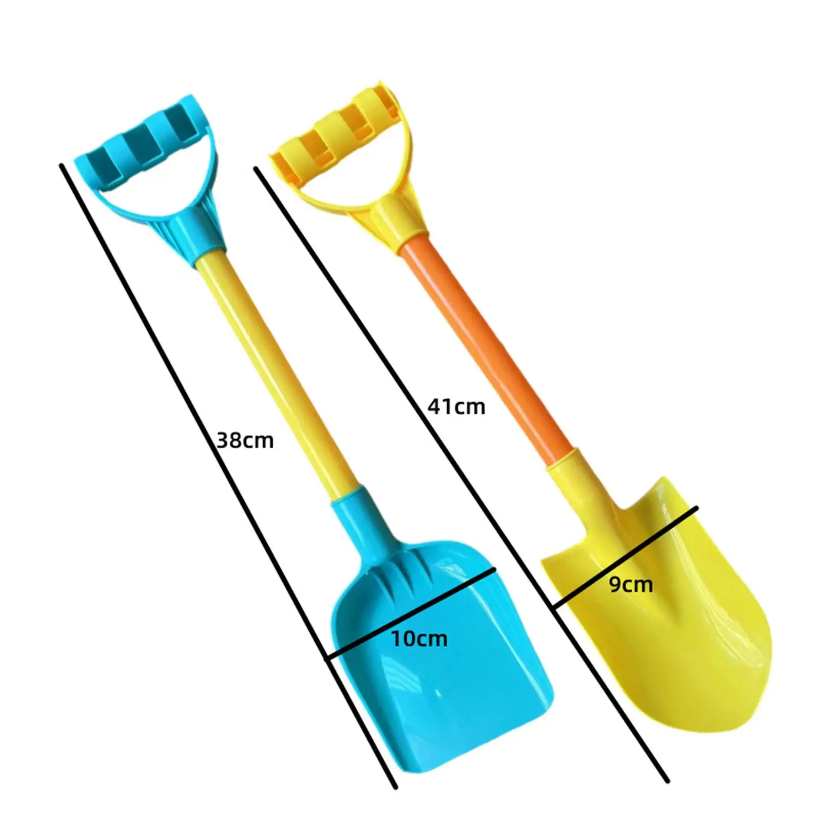 2x Beach Spades Sand Shovels Toys for Digging Sand Snow Children Toddlers 6