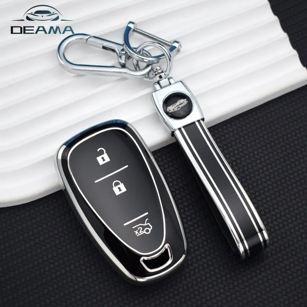 Chevrolet Onix Equino Orlando Cruze Spark Sonic Camaro 볼트 볼트 Trax Malibu Blazer Traverse Seeker TPU 자동차 키 케이스 커버