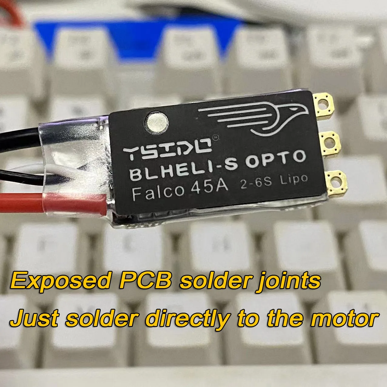 HNYYZL 4 Unids 45A ESC 2-6S Sin Escobillas ESC Lipo BLHeli_S