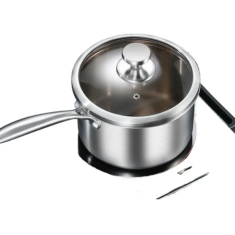 Stainless Steel Soup Pot 316 with Steamer for Baby Food Cooking and Milk Boiling