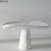 Minimalist White Wood Trays Decorative Cake Stand Fruit Bowl Snack Dessert Plate Fruits Plate Coffee Table Home Fruit Tray 5